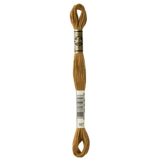 Embroidery floss - v dark yellow beige - 167