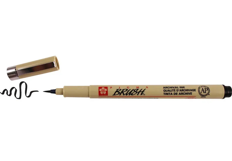 Pigma brush marker black