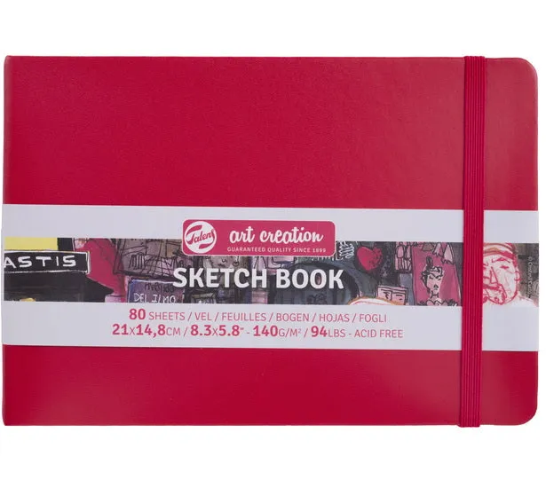 Art Creation Red Sketchbook - 21X14cm