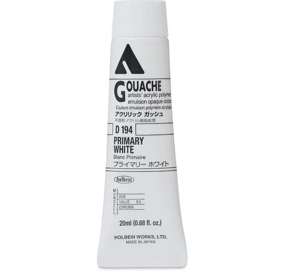 Acryla Gouache White Series A - 20ml