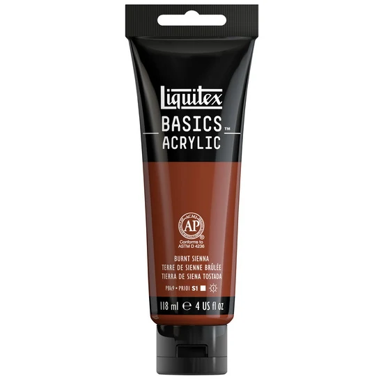 Basics acrylic - 4oz - burnt sienna