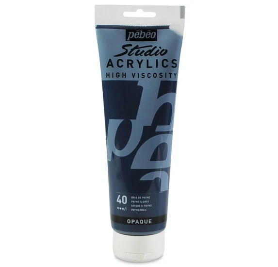 Acrylic hv - studio - 250ml - payne’s grey