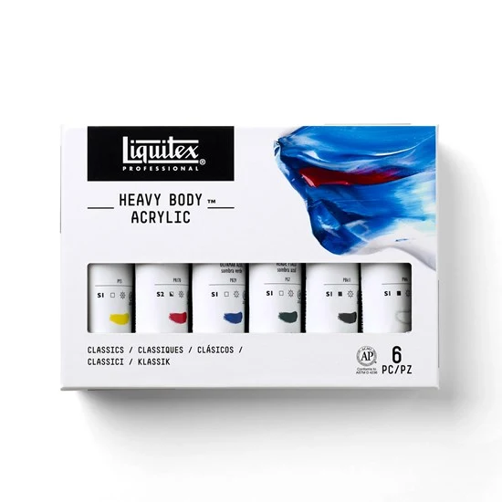 Set of 6 HB Acrylic Classic - 59ml