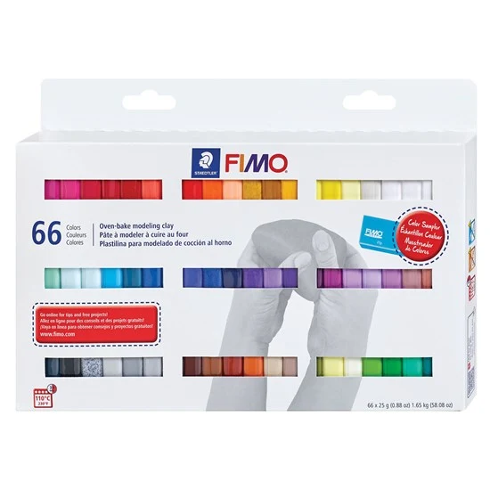 Set of 66 Polymer Clay Fimo Soft