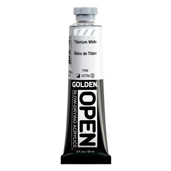 Acrylic open - 2 oz titanium white s1