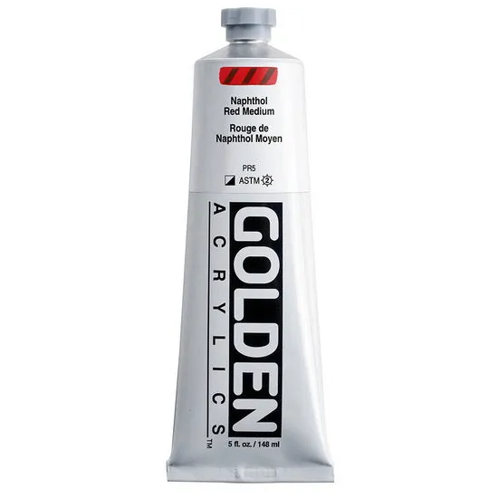Acrylic heavy body - 5 oz naphthol red medium s5