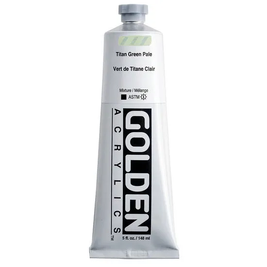 Acrylic heavy body - 5 oz titanium green pale s1