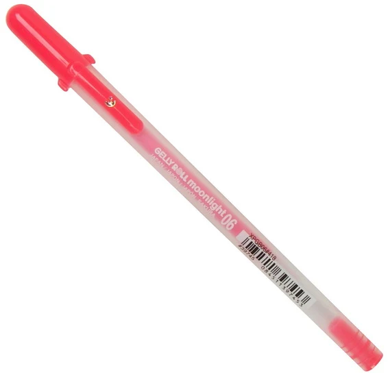 Gel pen gelly roll moonlight 0.3mm fluorescent red