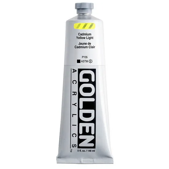 Acrylic heavy body - 5 oz cadmium yellow light s7