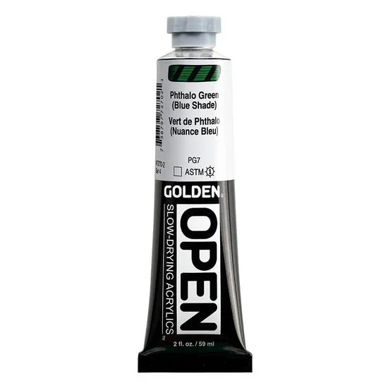 Acrylic open - 2 oz phthalo green blue shade s4