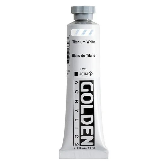 Acrylic heavy body - 2 oz titanium white s1