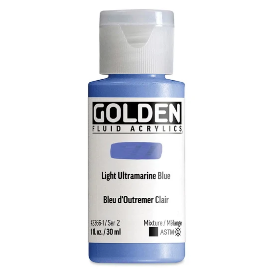 Acrylic fluid - 1 oz light ultramarine blue s2