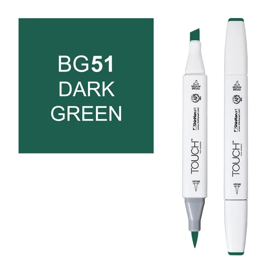 Touch Brush Marker Dark Green