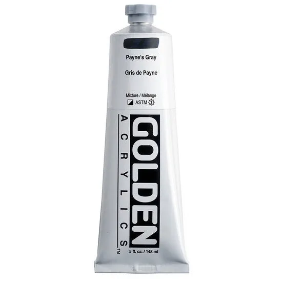 Acrylic heavy body - 5 oz paynes gray s2