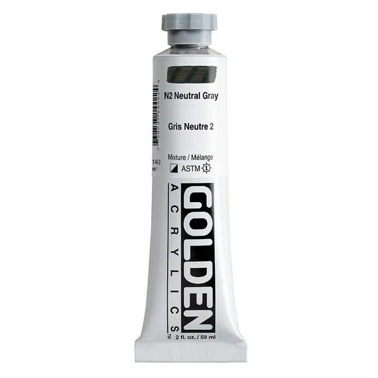 Acrylic heavy body - 2 oz neutral gray #2 s1