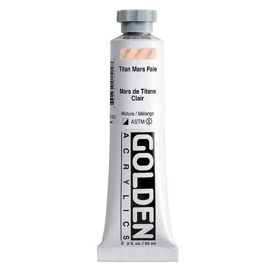 Acrylic heavy body - 2 oz titanium mars light s1
