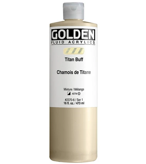 Acrylic fluid - 16 oz titanium buff s1