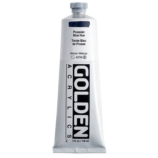 Acrylic heavy body - 5 oz prussian blue hue s4