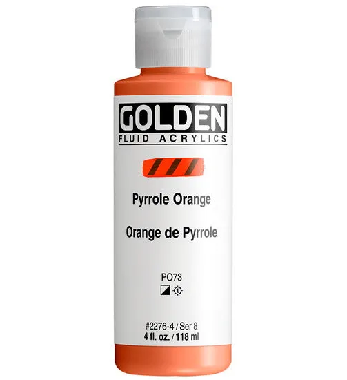 Acrylic fluid - 4 oz pyrrole orange s8