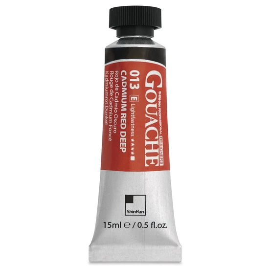 Designers gouache 15ml - dark cadmium red series e