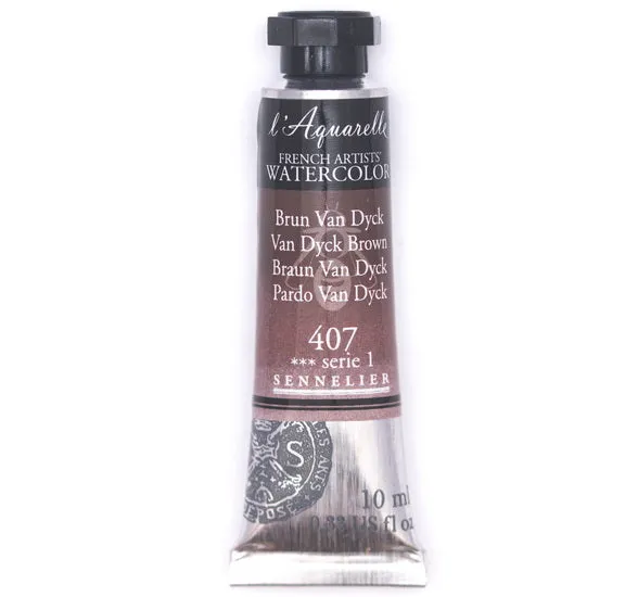 Watercolor tube - 10ml - van dyck brown - s1