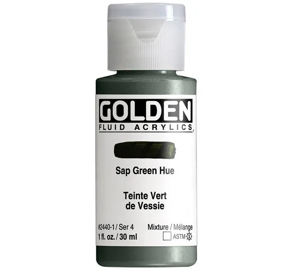 Acrylic fluid - 1 oz sap green hue s4