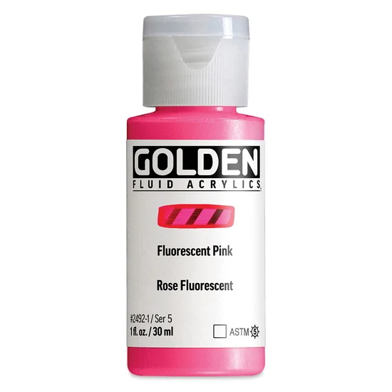 Acrylic fluid - 1 oz fluorescent pink s5