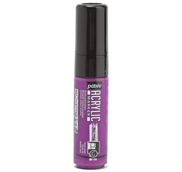 Acrylic marker - decomarker - 5-15mm - vivid violet