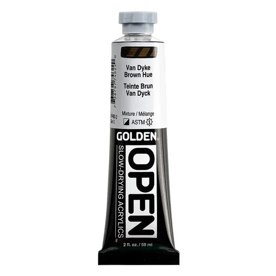 Acrylic open - 2 oz van dyke brown hue s3