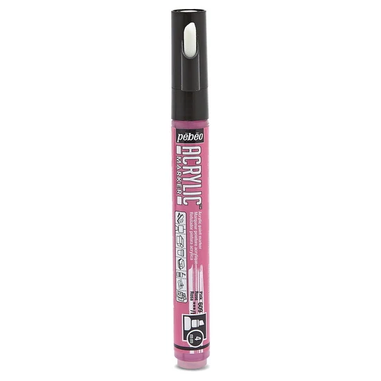 Acrylic marker - decomarker - chisel 4mm - pink