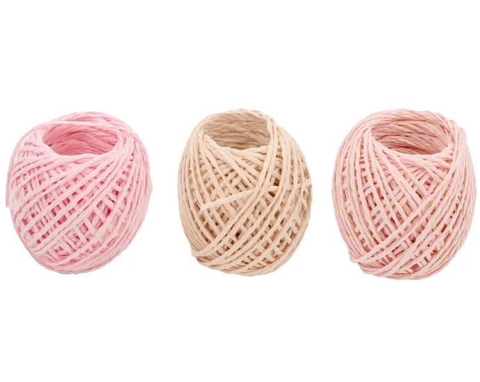Raffia Rope 3x20m - Pastel