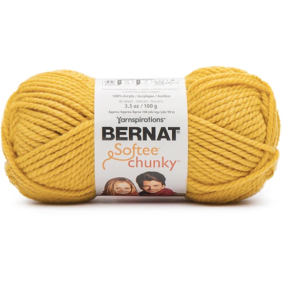 Softee chunky yarn #6 - 100gr - glowing gold