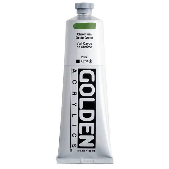 Acrylic heavy body - 5 oz chromium oxide green s3
