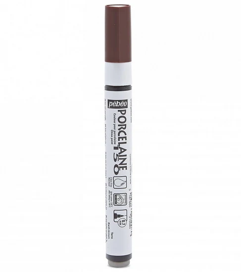 Porcelain marker - porcelaine 150 - 0.7mm - brown earth