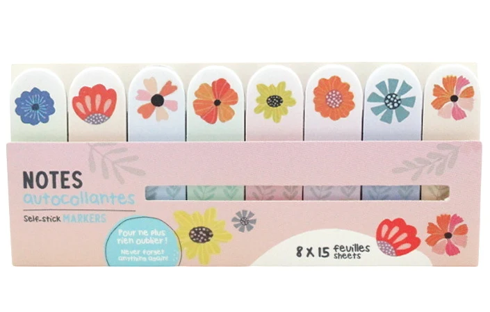 Languettes autocollantes Fleurs