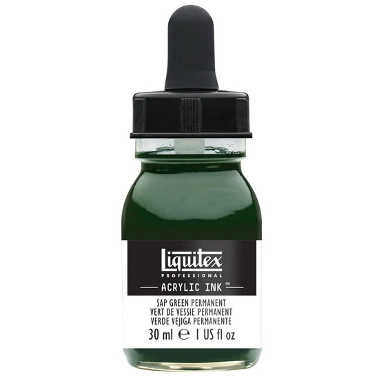 Acrylic Ink Sap Green Permanent - 30ml