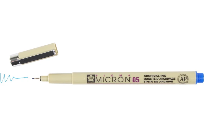 Pigma micron pen 0.45mm blue
