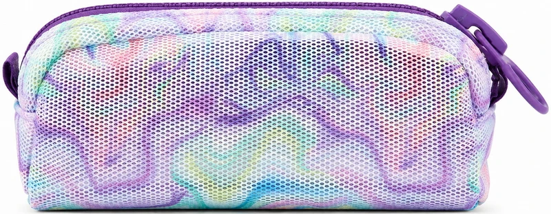 Étui à crayons marbré mauve