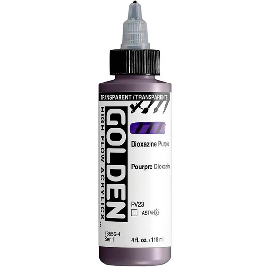 Acrylic high flow - 4 oz transparent dioxazine purple s1