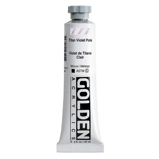 Acrylic heavy body - 2 oz titanium violet light s1