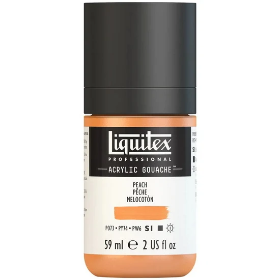 Acrylic gouache - 2oz - peach - s1
