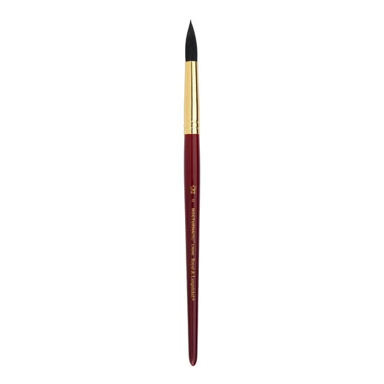 Nocturna Brush Short Handle Round #12