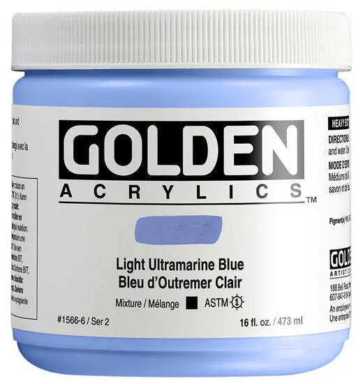 Acrylic heavy body - 16 oz ultramarine blue light s2