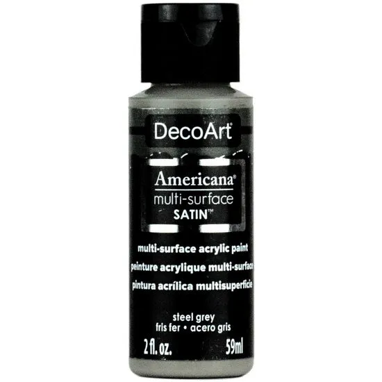 Americana Acrylic Satin Steel Grey - 60ml