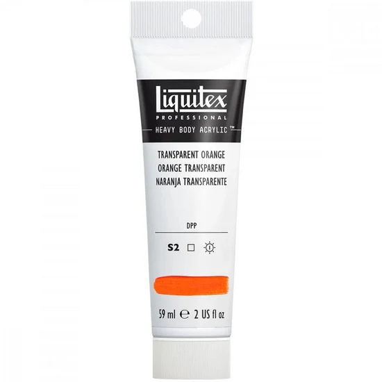 Acrylic hb - 2oz - transparent orange - s2