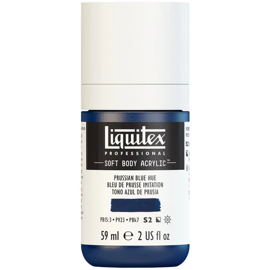 Soft body acrylic - 2oz - prussian blue hue - s2