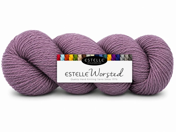 Yarn worsted 40% wool #4 100g heather field