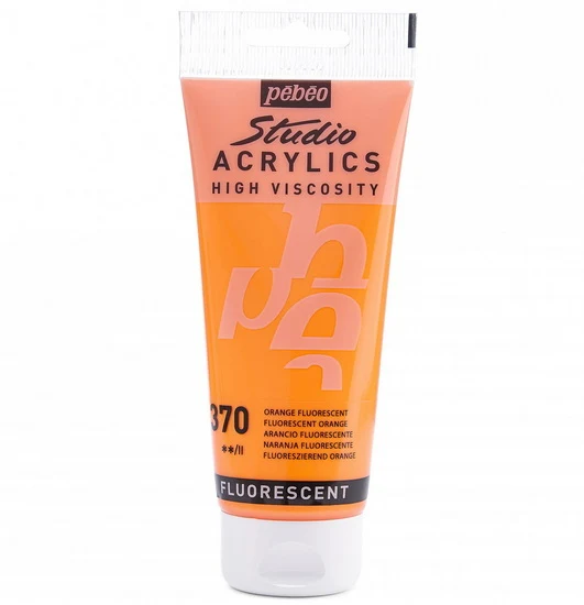 Acrylic hv - studio - 100ml - fluorescent orange