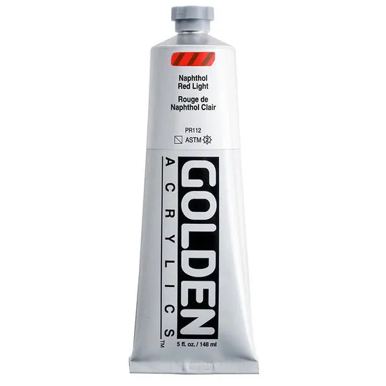Acrylic heavy body - 5 oz naphthol red light s5