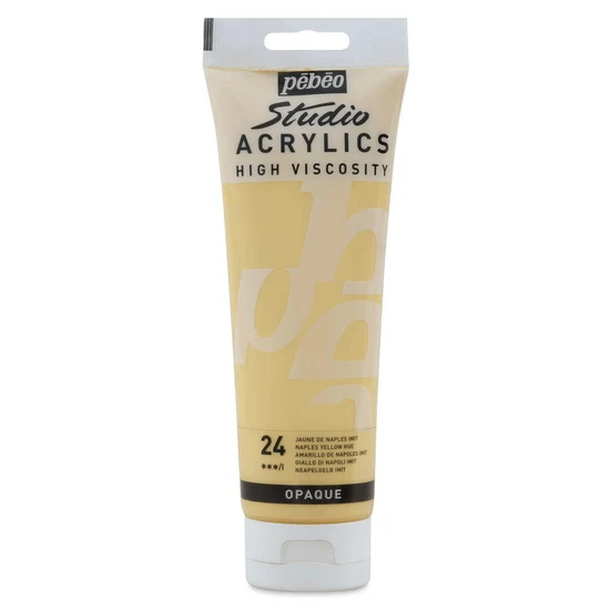 Acrylic hv - studio - 250ml - naples yellow